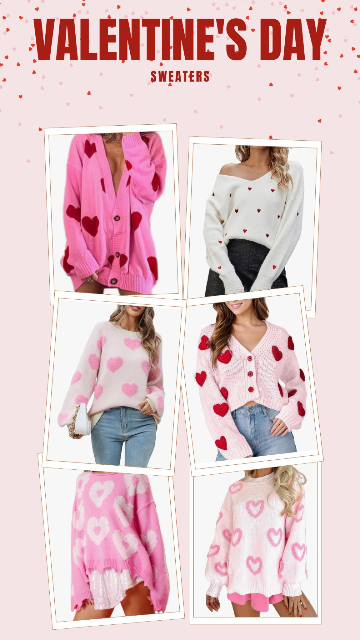 Affordable Valentine’s Day sweaters 

#LTKSeasonal #LTKFindsUnder50 #LTKStyleTip