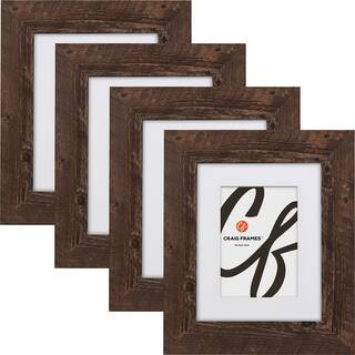 4 ct Craig Frames American Barn Brown Oak Picture Frame with Mat | 16" x 16"/12" x 12" mat | Michaels® | Michaels Stores