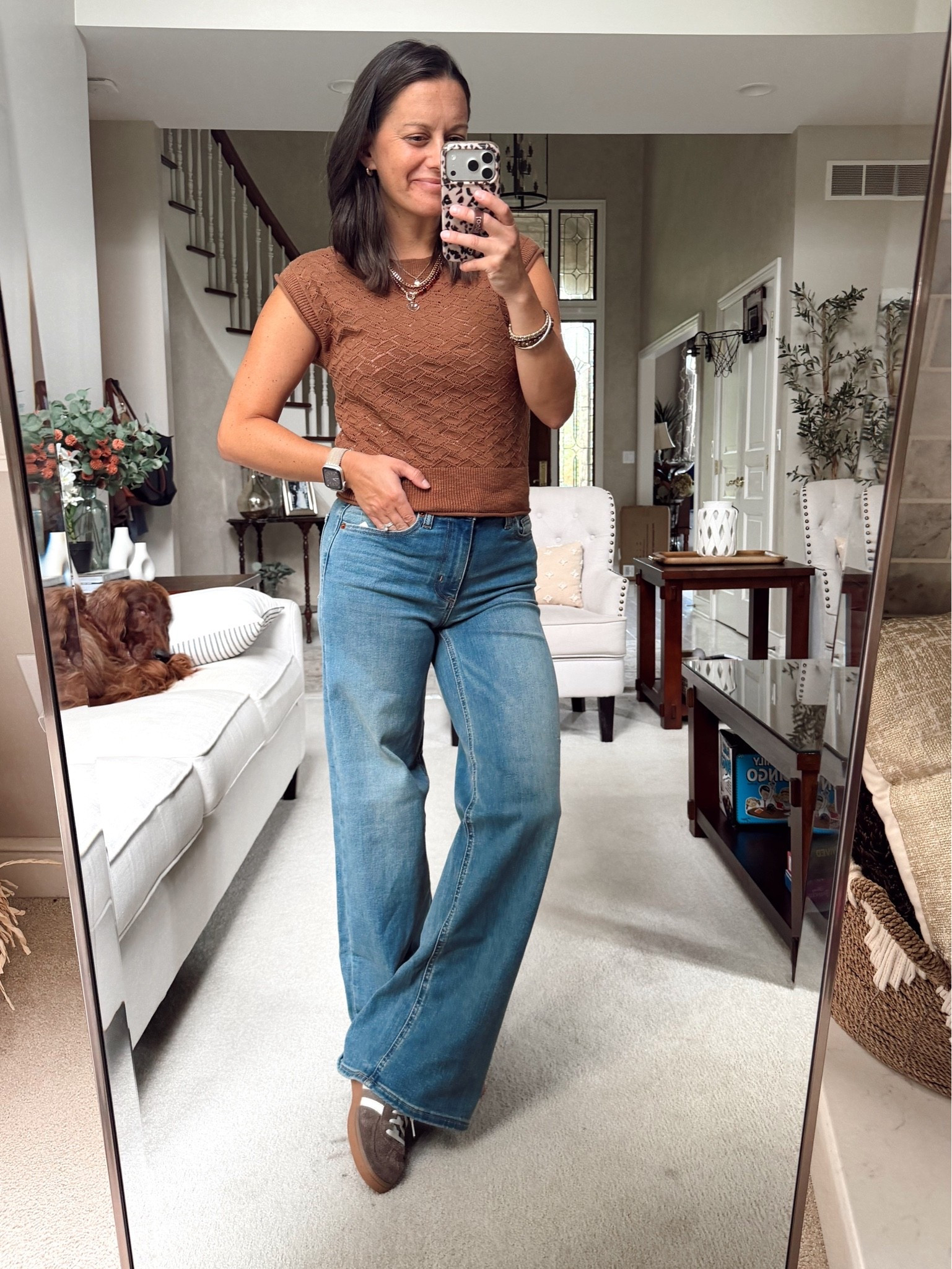 Target sale! Top runs true to size, jeans run small!

#LTKootd #LTKOver40