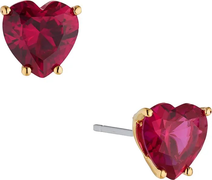 Nadri Modern Love Heart Stud Earrings | Nordstrom | Nordstrom