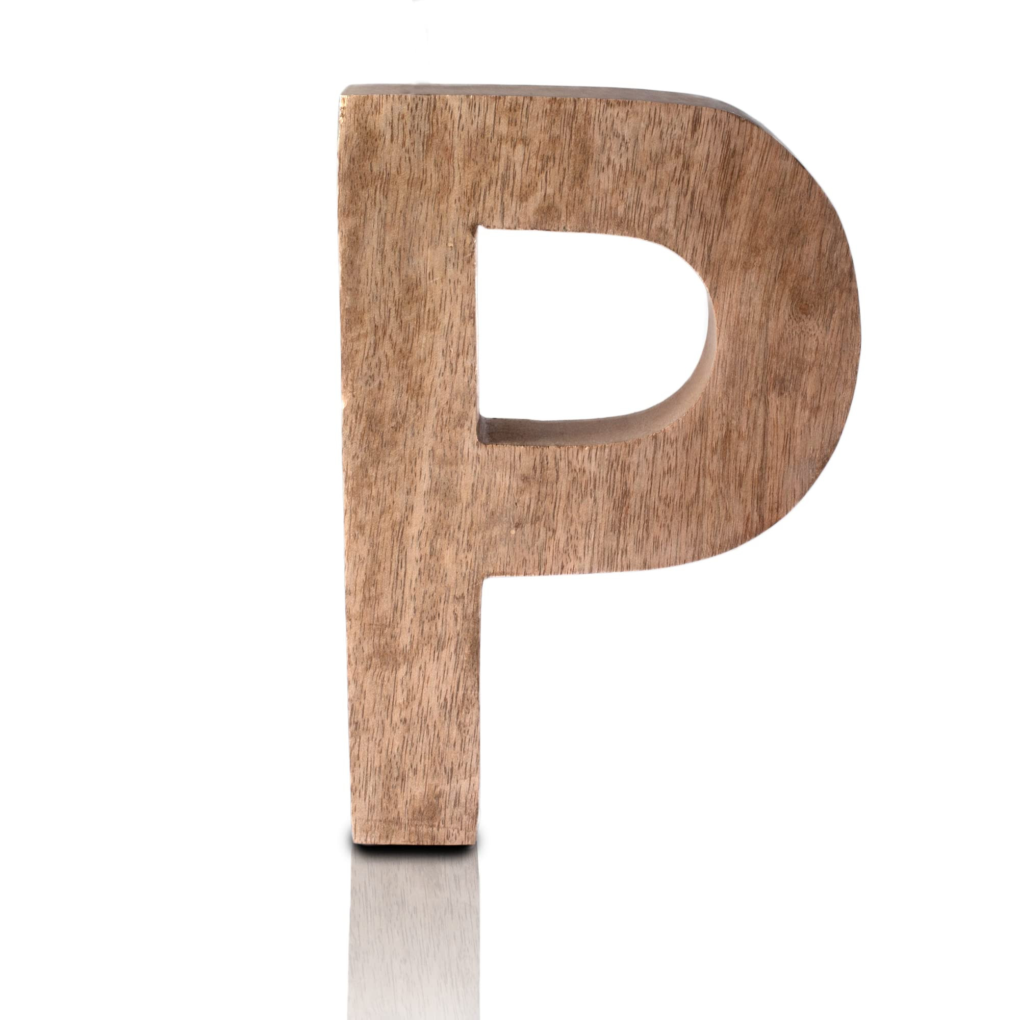 8" Decorative Solid Block Wooden Letters Alphabets Words Natural Finished Wood Freestanding Shelf... | Amazon (US)