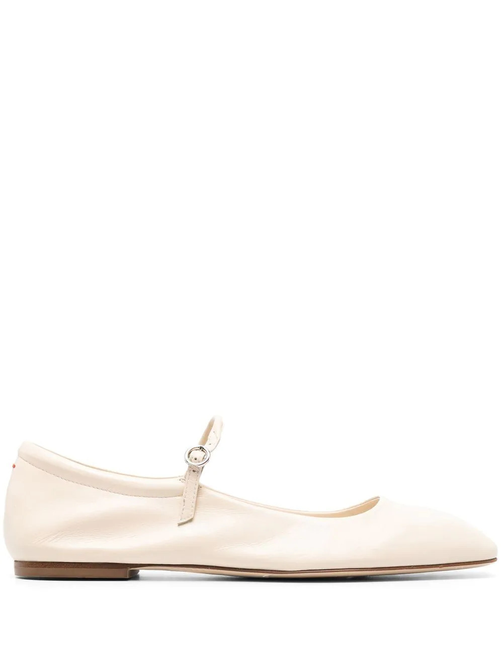 Aeyde Maryjane leather ballerina shoes - Neutrals | Farfetch Global