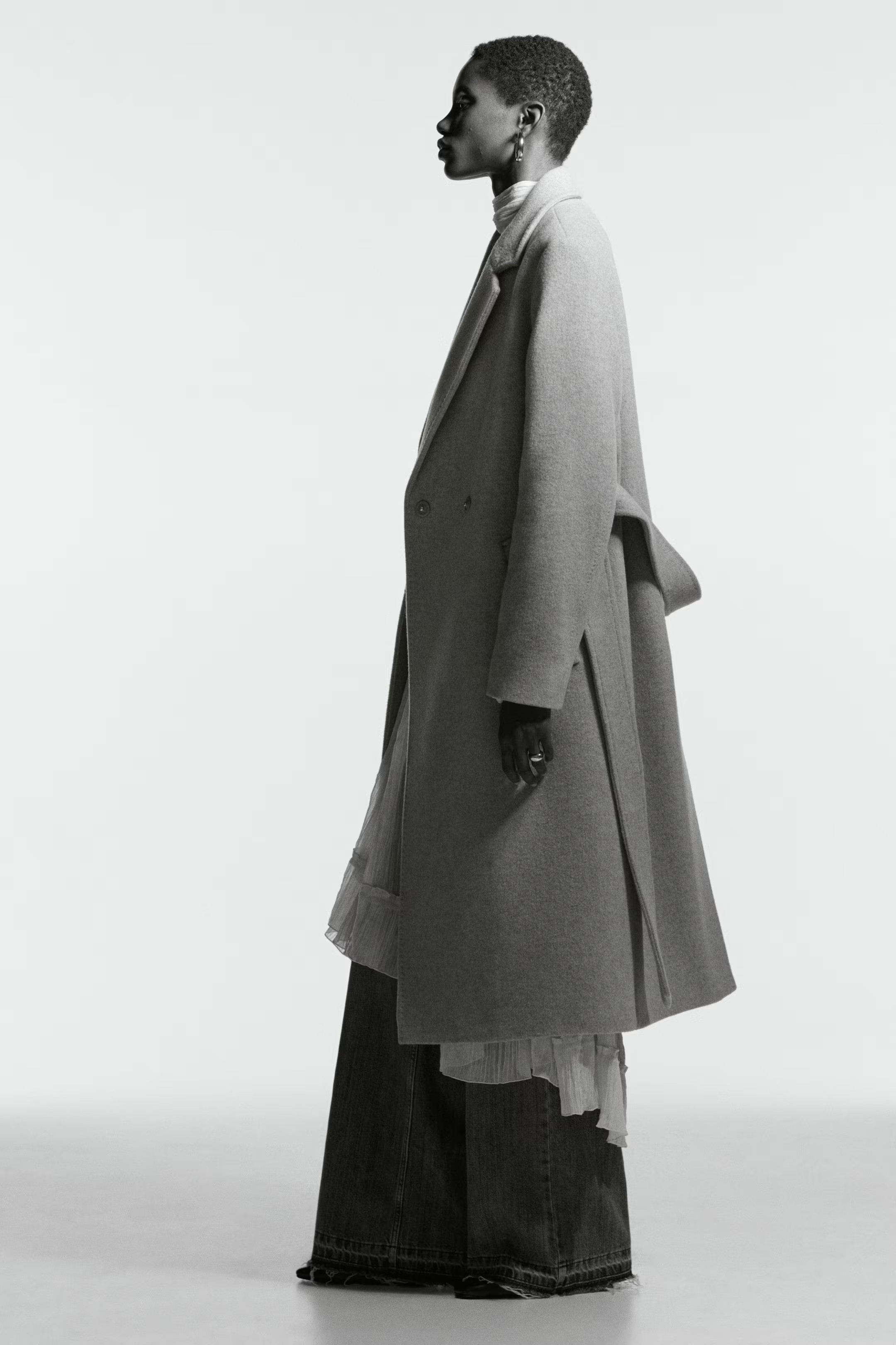 Wool-Blend Tie-Belt Coat | H&M (US + CA)