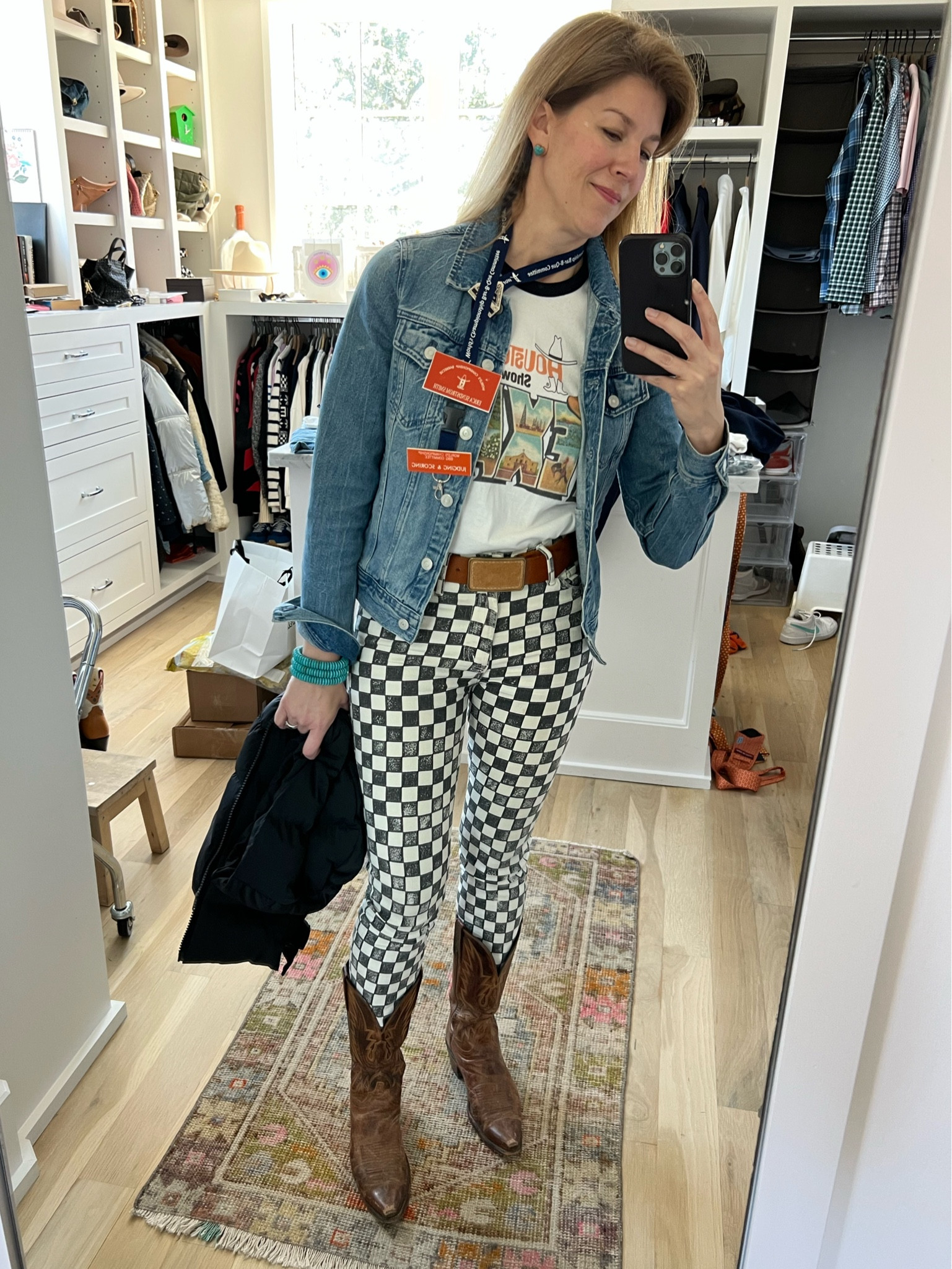 WestFit #5 is here to say, go for the patterned denim with boots. I love the new denim I’ve linked!

#LTKOver40 #LTKStyleTip