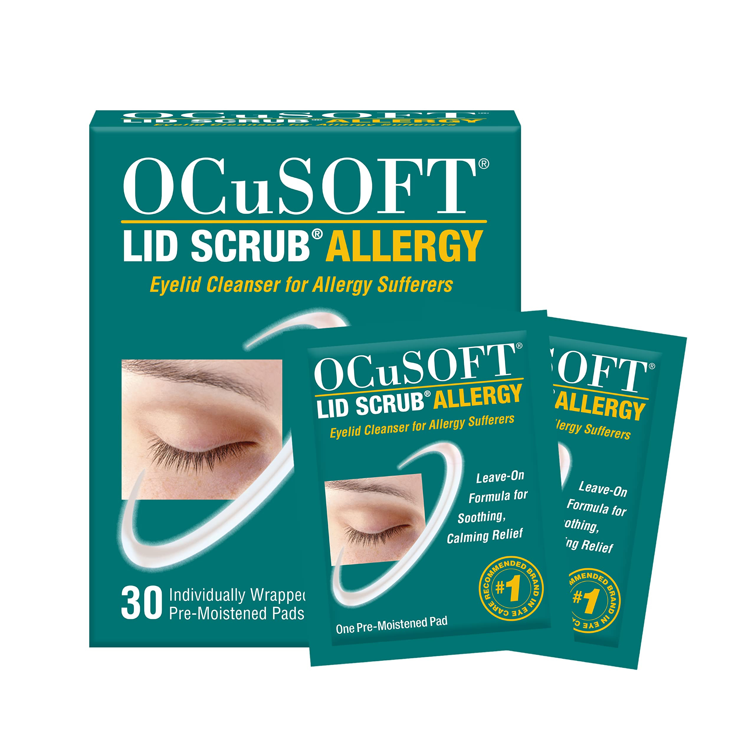 OCuSOFT Lid Scrub Allergy Eyelid Cleanser 30CT | Amazon (US)