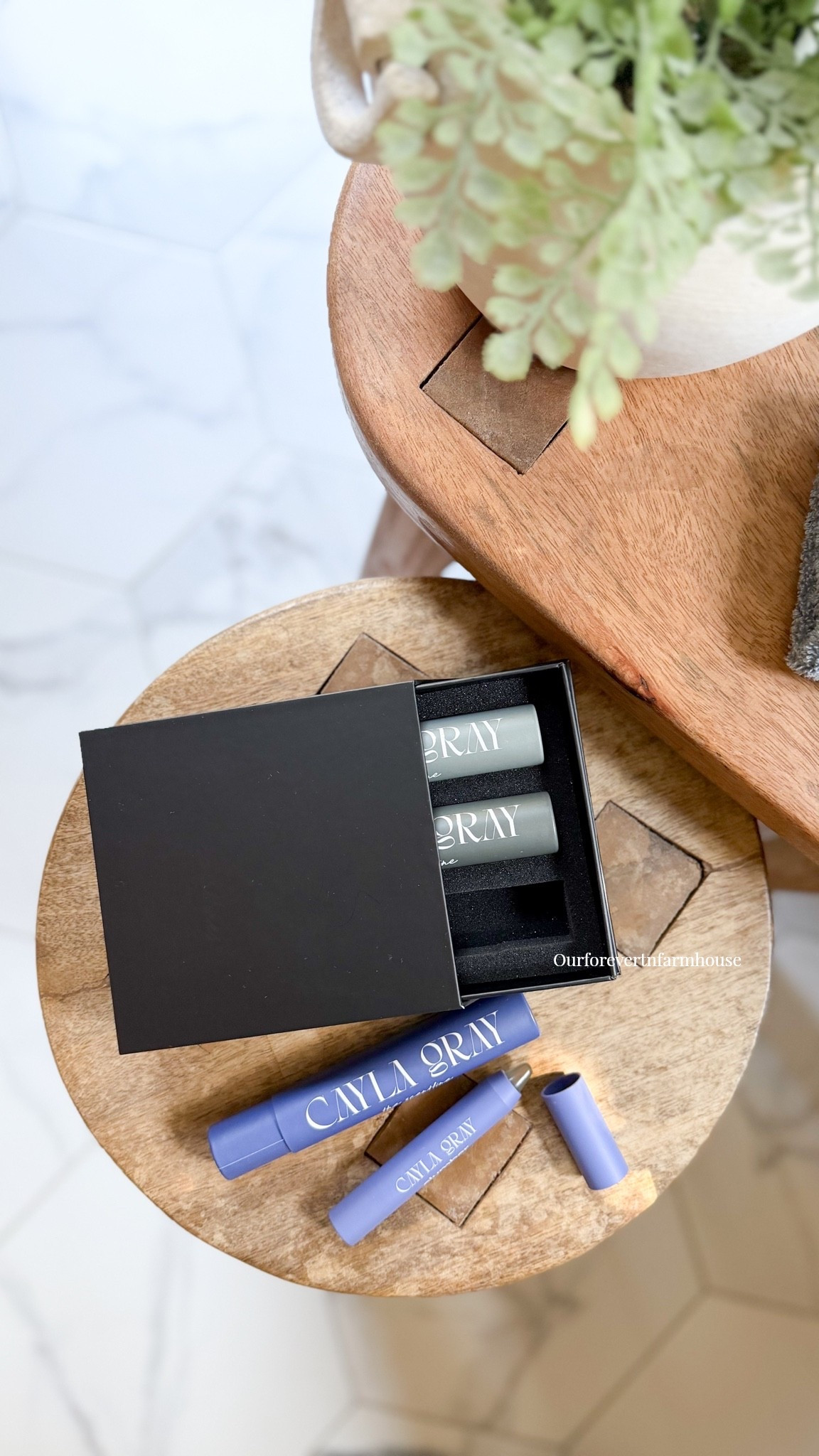 Such a cool new way to wear fragrance. 🤍 @caylagray caylagray  just launched Scentlines, solid perfume balms that you draw directly onto your pulse points.

My favorite part is the idea behind applying them: choose a word, feeling or intention for your day and “write” it onto your skin as a little invisible reminder just for you. 🥹

Available in Cozy, Velvet + Slumber, and you can wear them alone or layer them under your favorite fragrance.

Launching September 10 and Linked here! 🤍