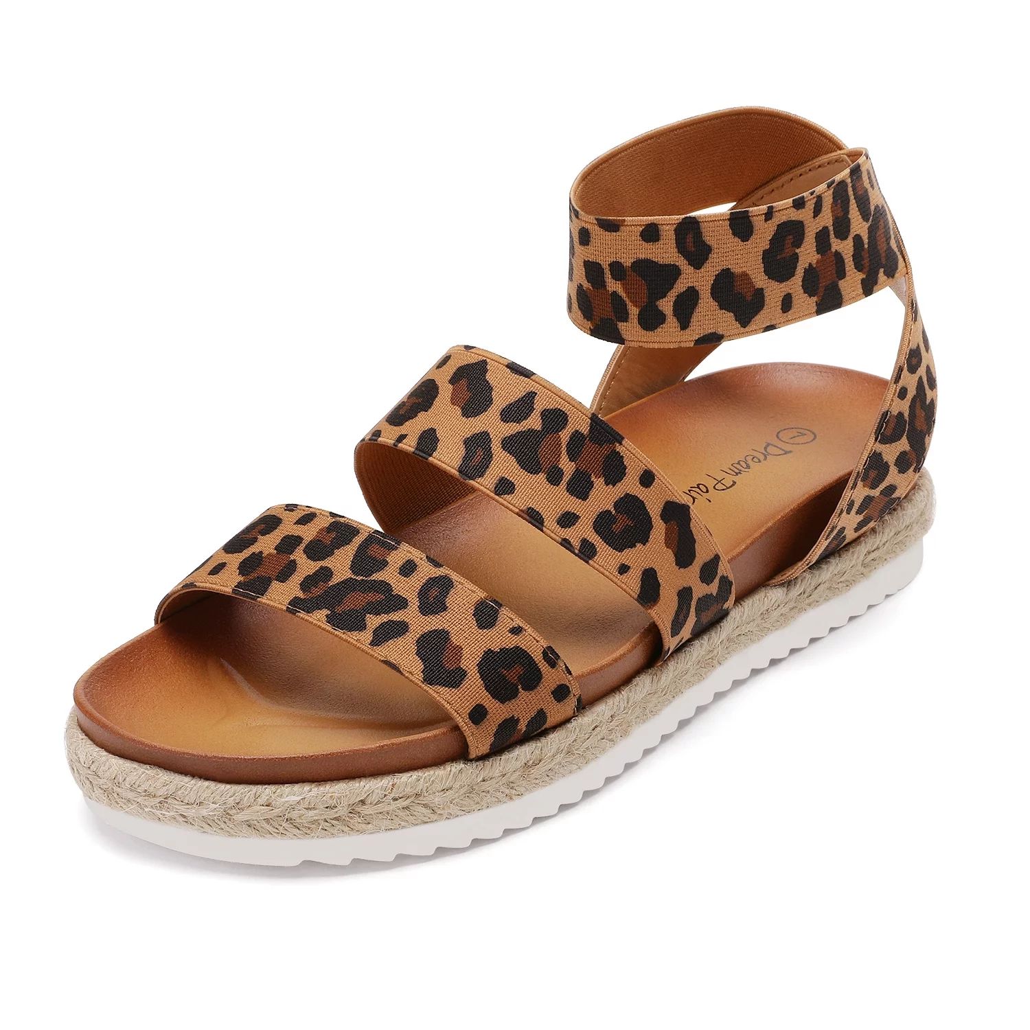 Dream Pairs Women's Platform Wedge Sandals JIMMIE LEOPARD Size 6.5 | Walmart (US)