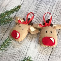 Christmas Ornaments Handmade Tree Decorations Felt Ornaments Ornament Felt Decor Holiday | Etsy (US)