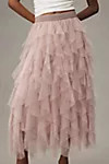 The Chéri Ruffled Tulle Midi Skirt by Anthropologie | Anthropologie (US)