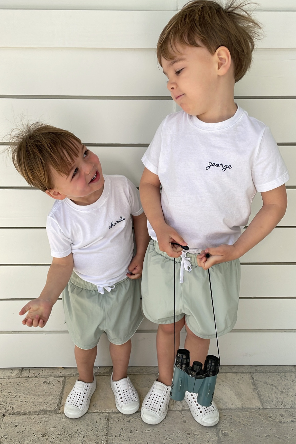 Custom name shorts and boys water shoes (shorts are Cadets) 

#LTKswim #LTKkids