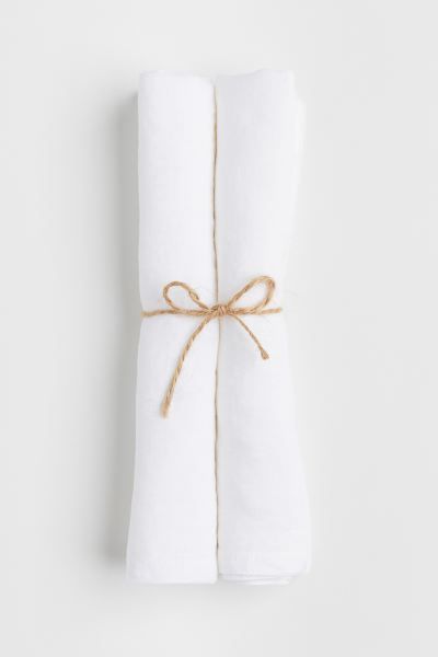 2-pack linen napkins | H&M (UK, MY, IN, SG, PH, TW, HK)