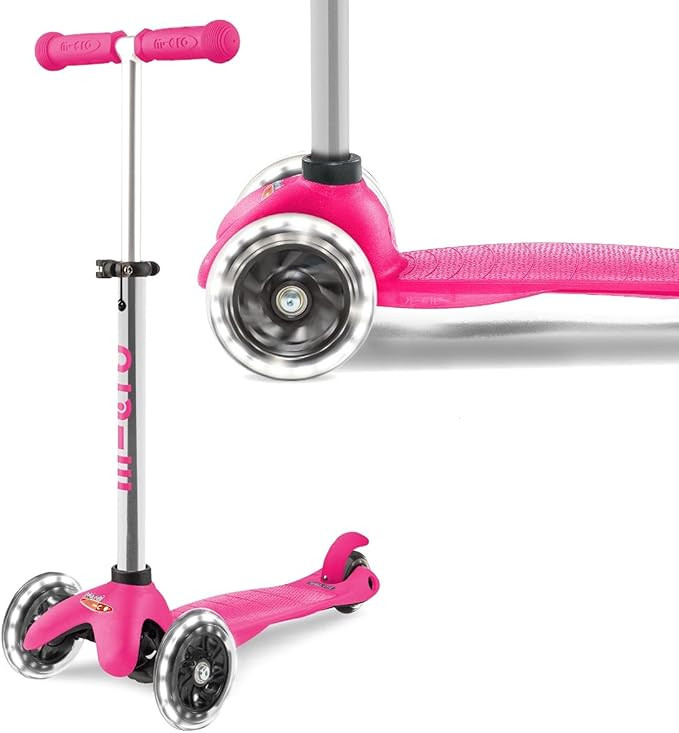 Micro Scooters | Mini Micro Plus LED Children's Scooter | Handlebar Adjustable | Light Up Wheels ... | Amazon (UK)