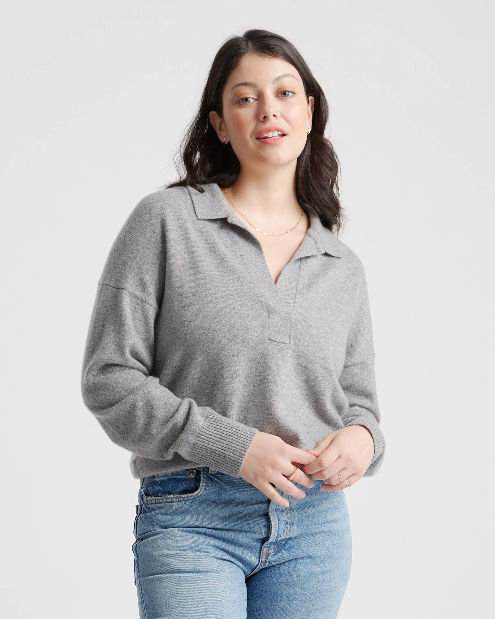 Mongolian Cashmere Polo Sweater | Quince