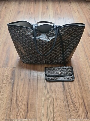 Goyard St Louis PM Tote Bag Black And Tan 100% Authentic. Lightly Used Condition | eBay UK
