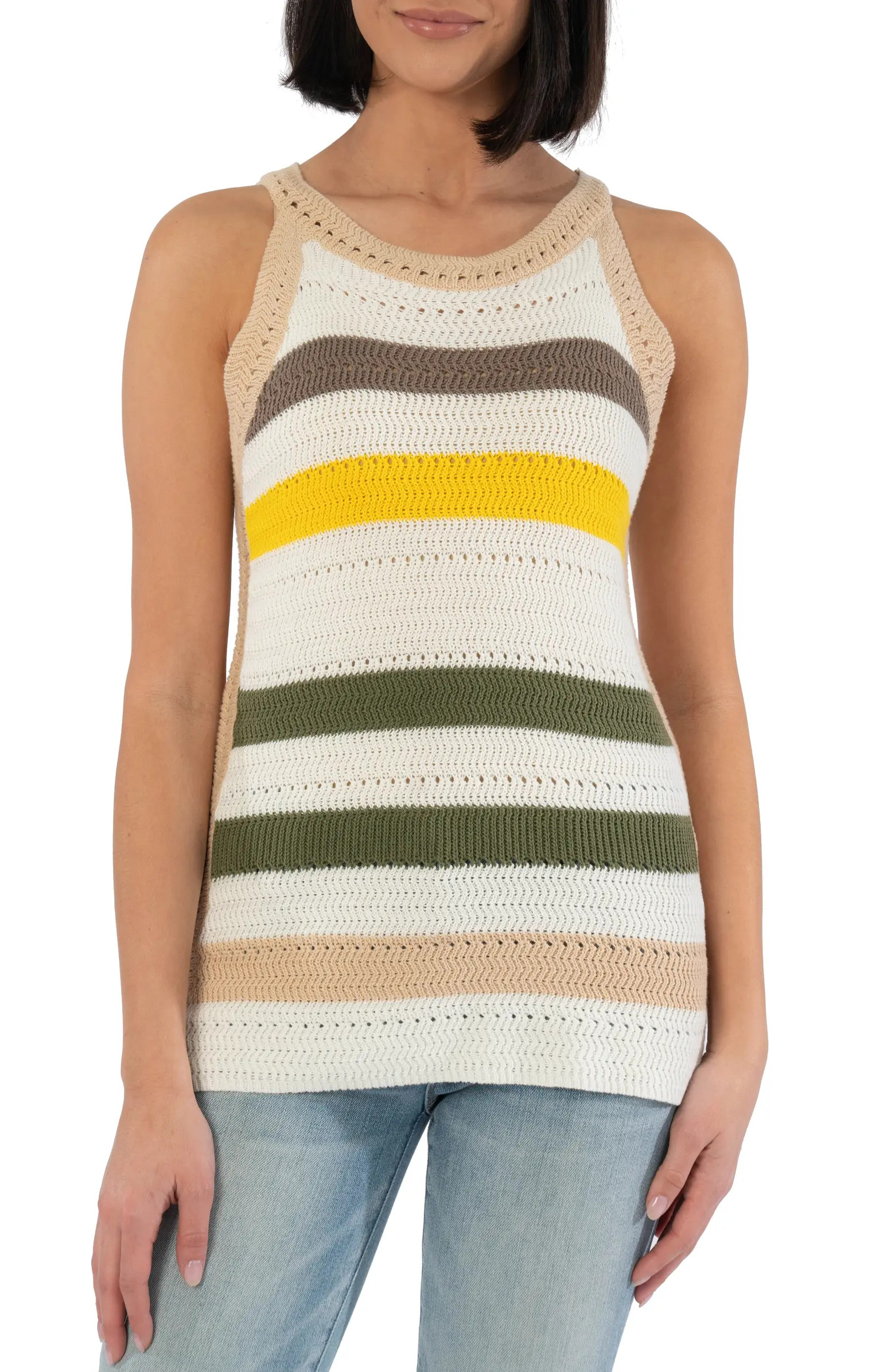 Nour Stripe Crochet Tank | Nordstrom