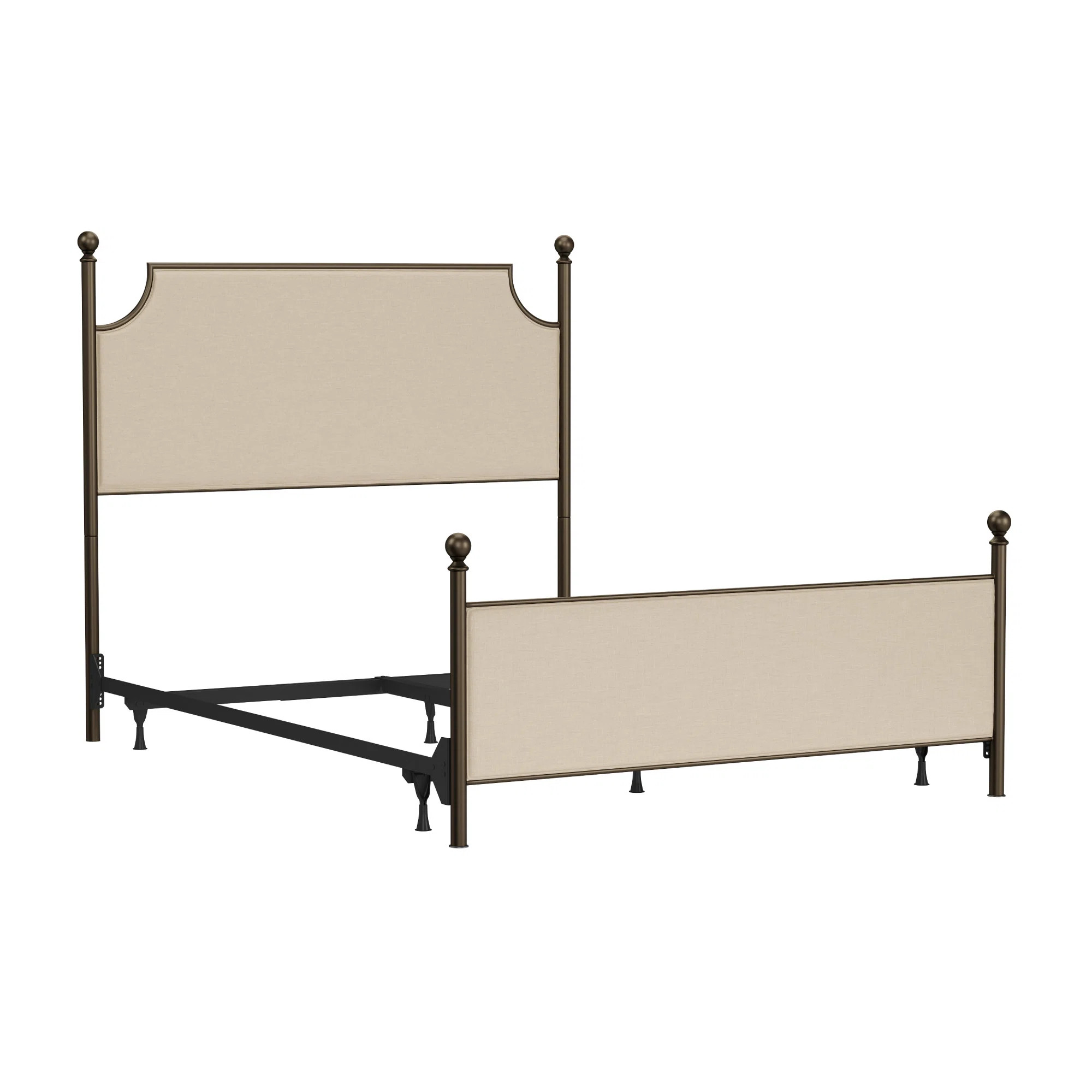 Olague Upholstered Metal Standard Bed | Wayfair North America