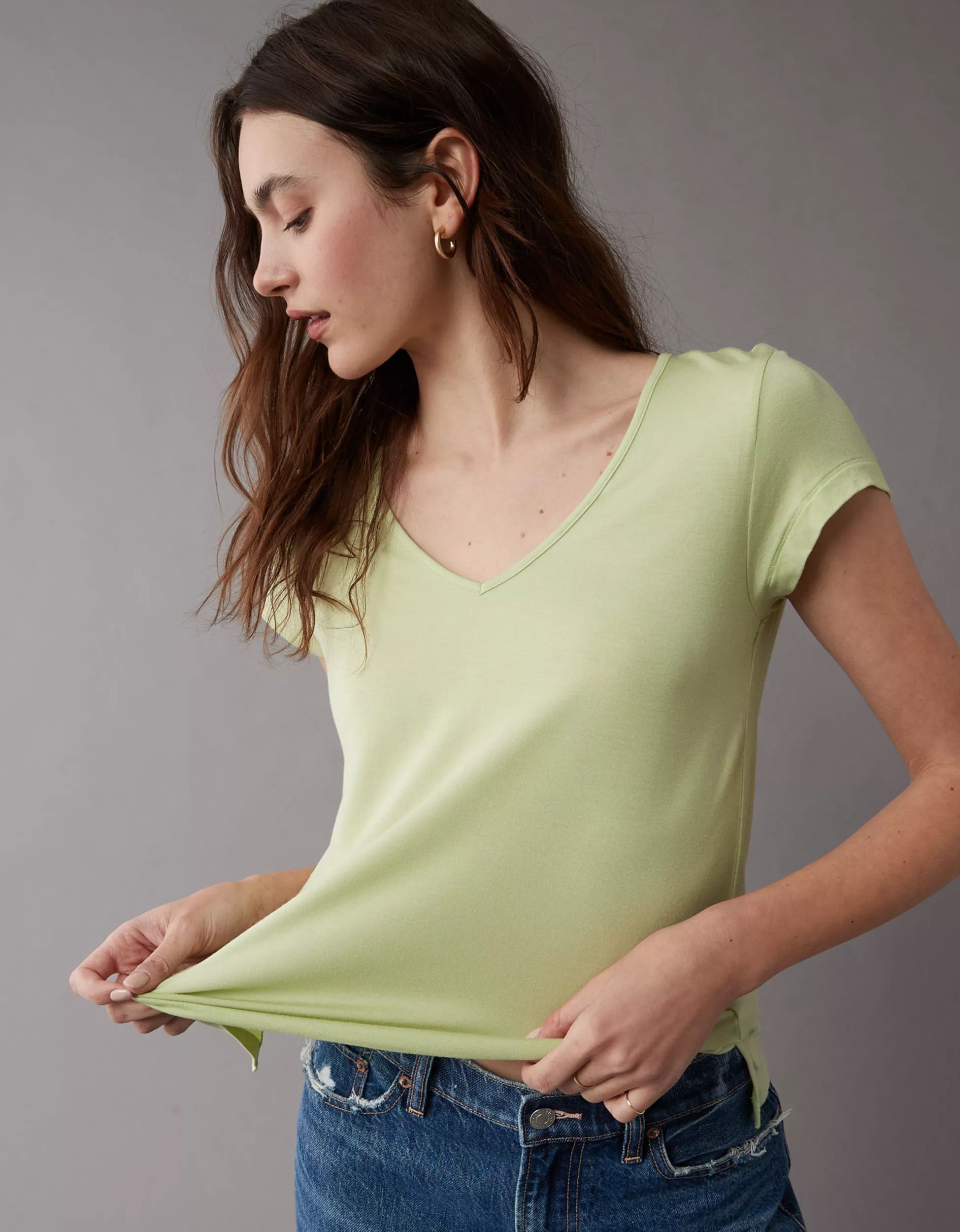 AE Soft & Sexy V-Neck T-Shirt | American Eagle Outfitters (US & CA)