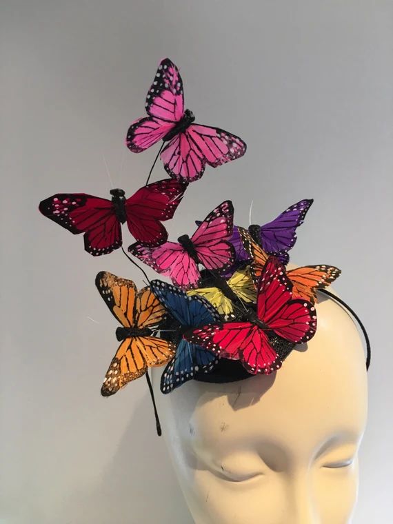 Butterfly Fascinator- Monarch Hat - Wedding | Etsy (US)