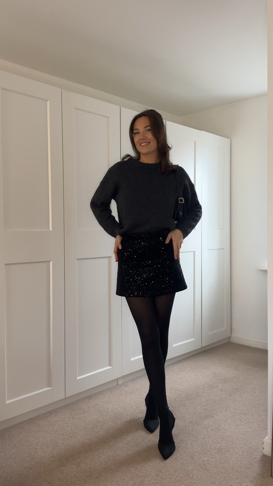 Christmas Day outfit idea 🖤 

#LTKwinter #LTKpartywear