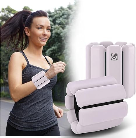 66FIT Wrist Weights Sets for Women, Adjustable 1 lb Ankle Weights Set of 2 (1Lb Each), Wrist Ankl... | Amazon (US)