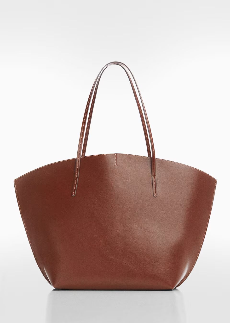 Shopper bag with double handle -  Women | Mango USA | MANGO (US)