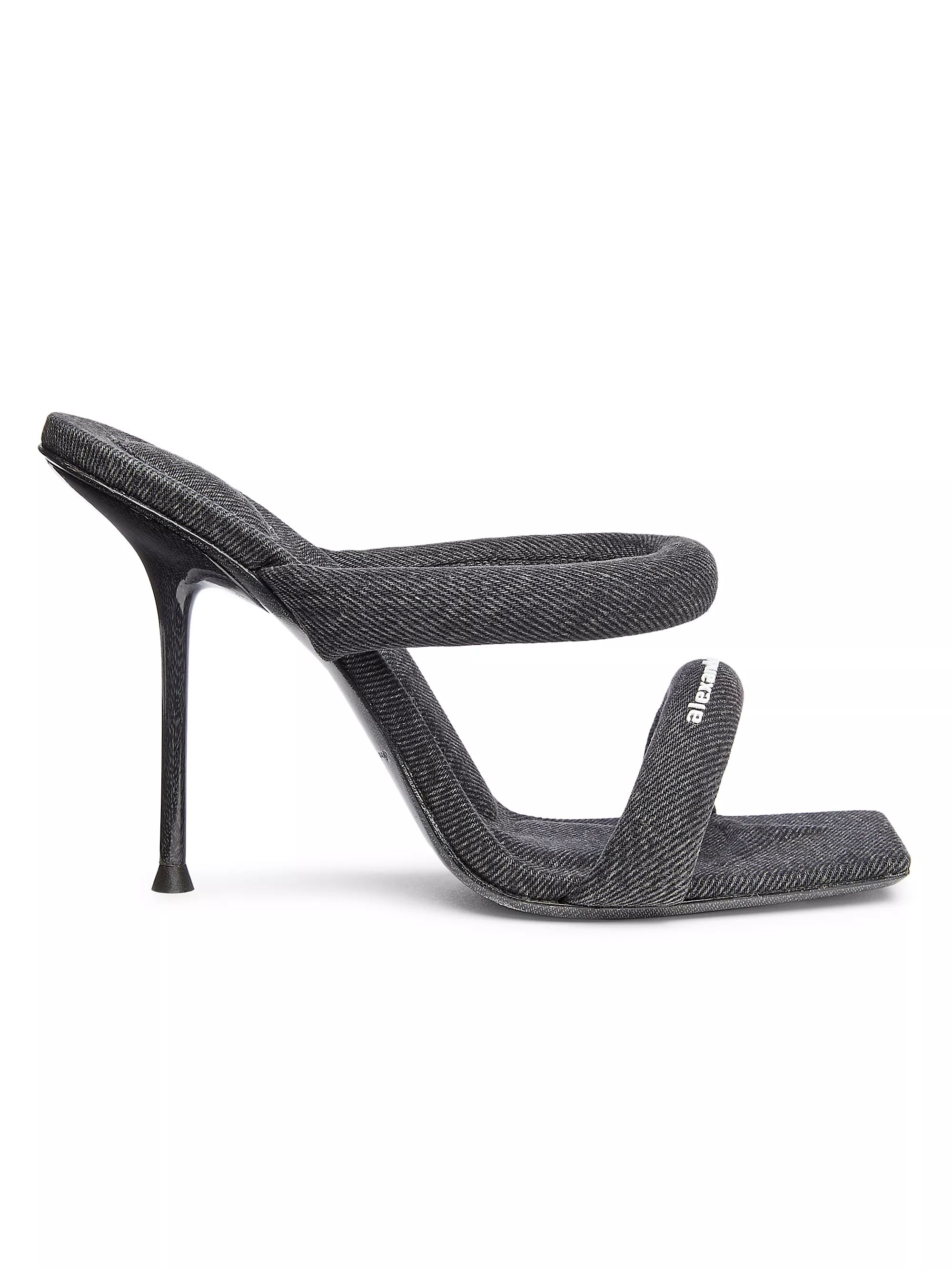 Shop Alexander Wang Julie Tubular 105MM Sandals | Saks Fifth Avenue | Saks Fifth Avenue
