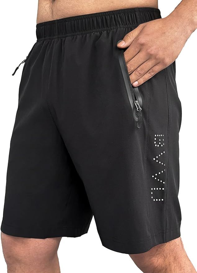 BVVU Men's Athletic Running Shorts Quick Dry 7" Lightweight Workout Gym Shorts with Pockets for B... | Amazon (US)