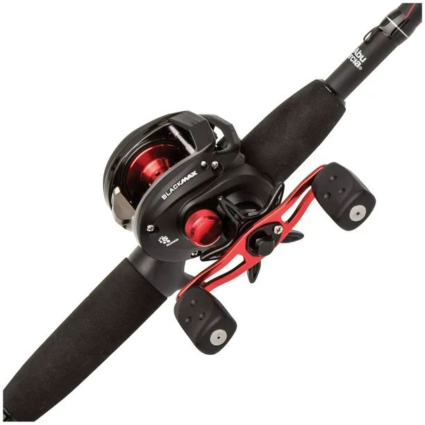 Abu Garcia Black Max Low Profile Baitcast Reel and Fishing Rod Combo | Walmart (US)