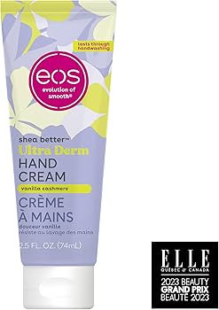 eos Shea Better Hand Cream - Vanilla Cashmere Hand Lotion | Instant Hydration + Lasting Protectio... | Amazon (US)