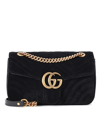 GG Marmont Small velvet shoulder bag | Mytheresa (FR)