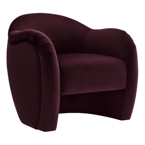 Modway Compose Barrel Chair with Performance Velvet Fabric in Mulberry – Upholstered Accent Arm... | Amazon (US)
