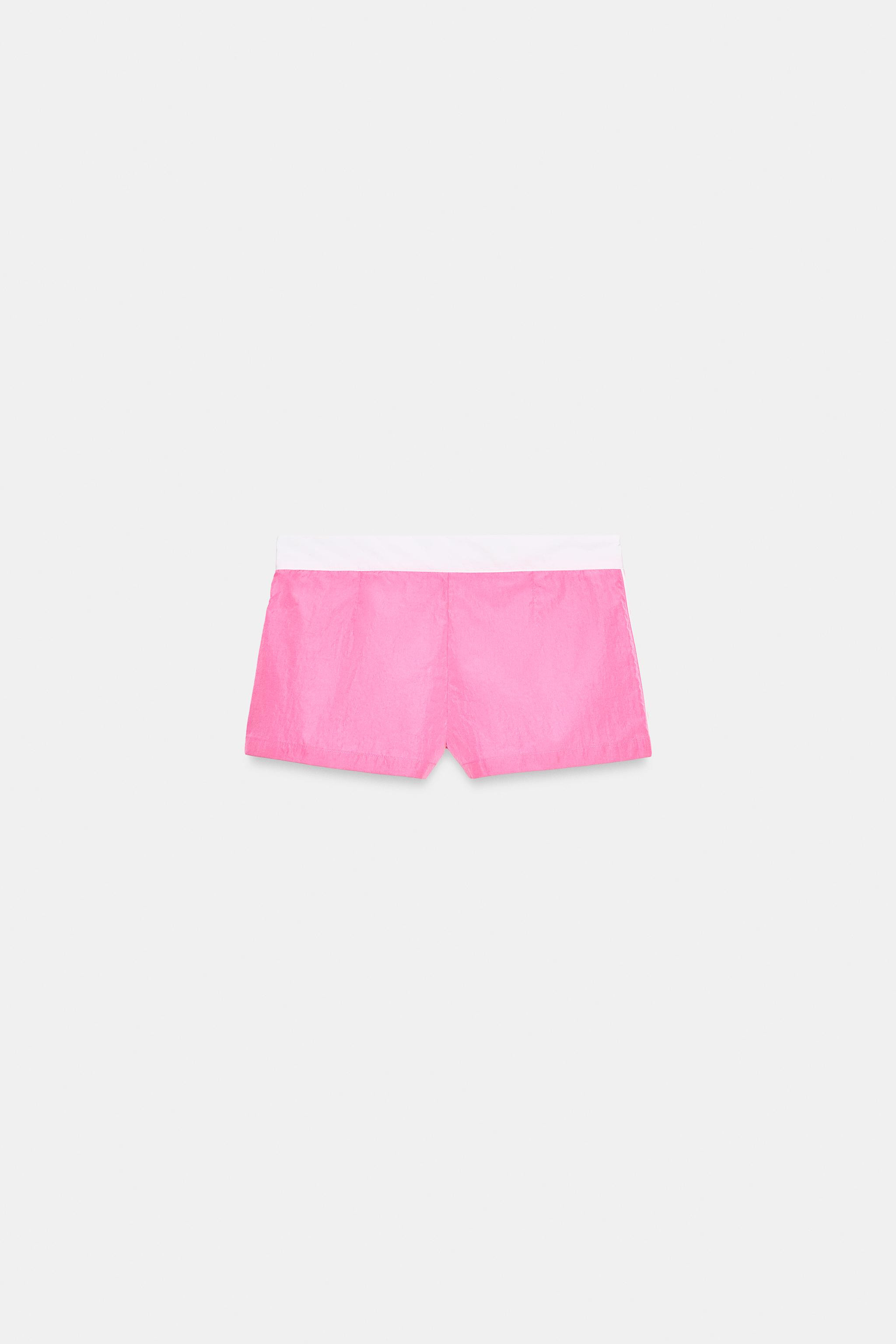 NYLON DRAWSTRING SHORTS | Zara US