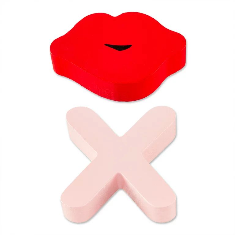 Way To Celebrate Valentine Red and Pink XOXO Tic Tac Toe Game Hanging Wall Decoration | Walmart (US)