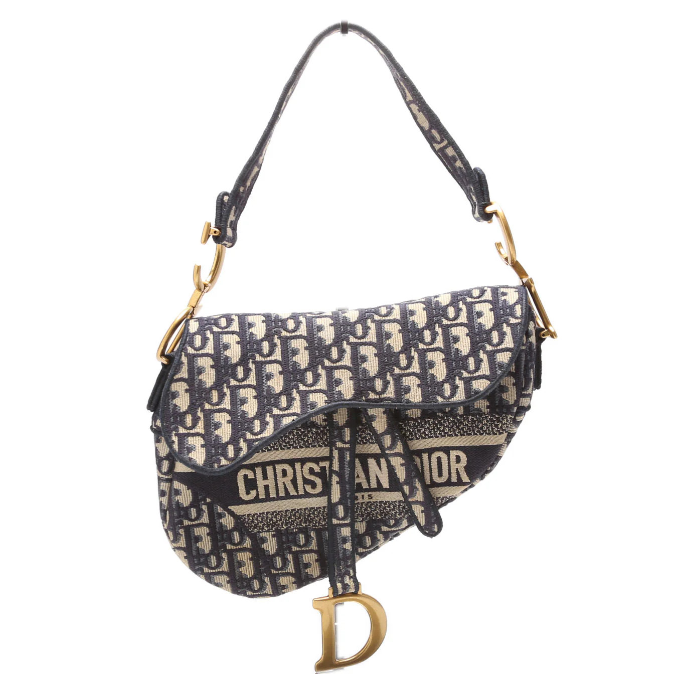 Saddle Bag Logo Oblique | Keeks Designer Handbags