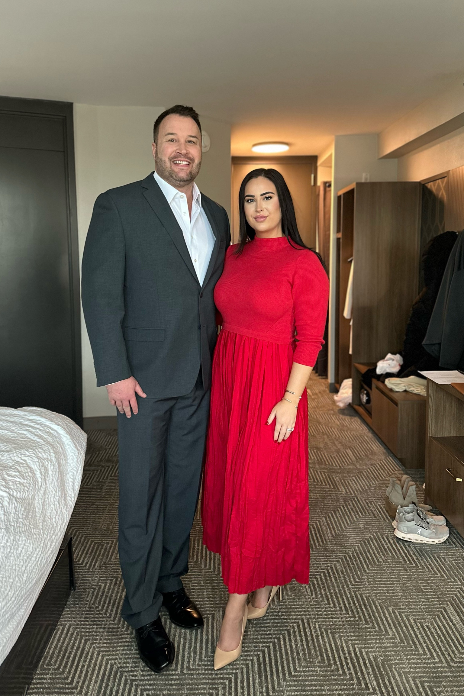 Wedding outfits. Wearing a size medium in the dress, fits as expected  

#LTKWedding