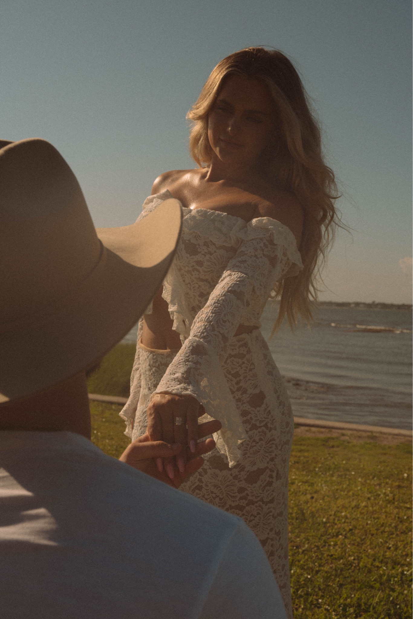 Loved this set for my engagement photos, so comfy and stretchy 🤍☁️ 

#LTKStyleTip #LTKWedding #LTKSummerSales