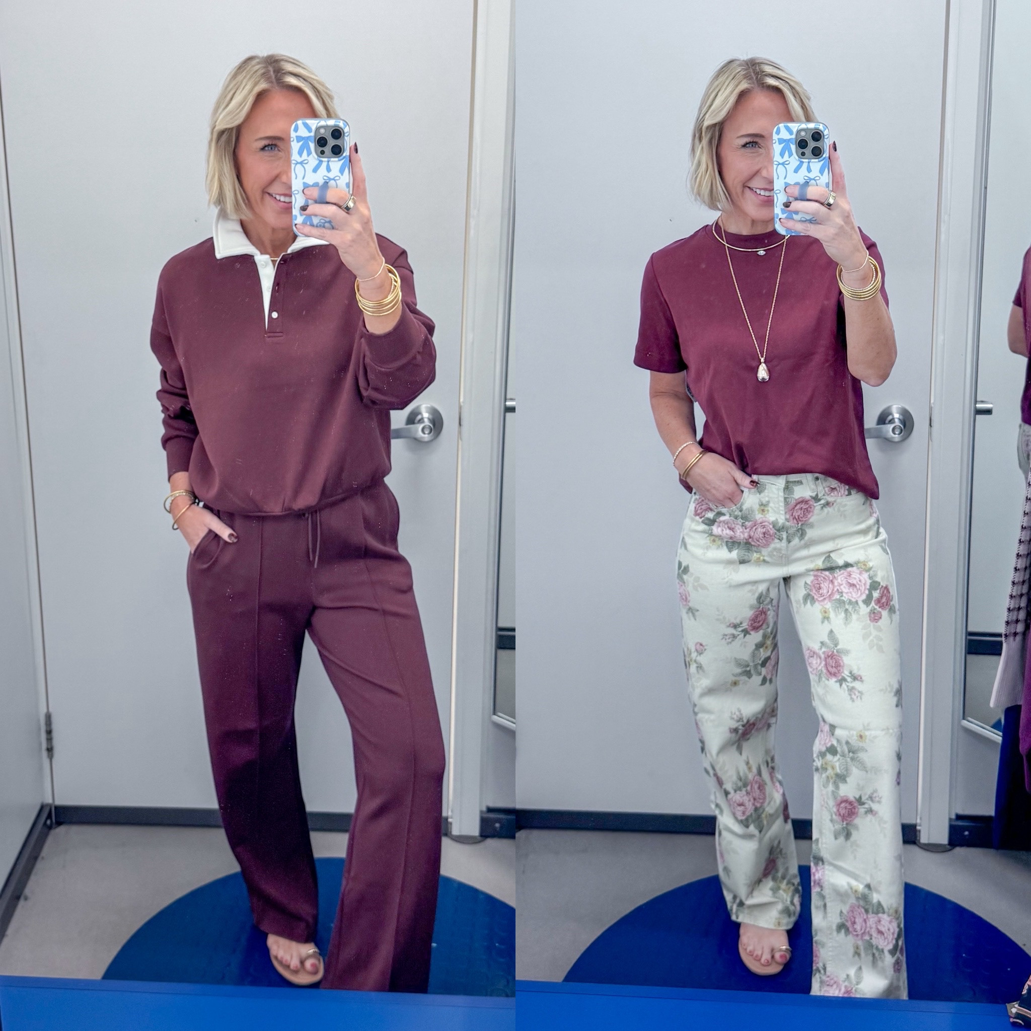 Old Navy - in store try-on:  Heavyweight Crew-Neck T-Shirt - size XS. 8 colors. Extra High-Waisted Wide-Leg Jeans - size 0. (regular, but petite would have been better). 10 colors. (Jacquard Print & Earthen). Dynamic Fleece Pique Polo - size XS. 4 colors. Mid-Rise Dynamic Fleece Textured Wide-Leg Sweatpants - size XS. 5 colors.

#LTKOver40#LTKSeasonal#LTKSaleAlert
