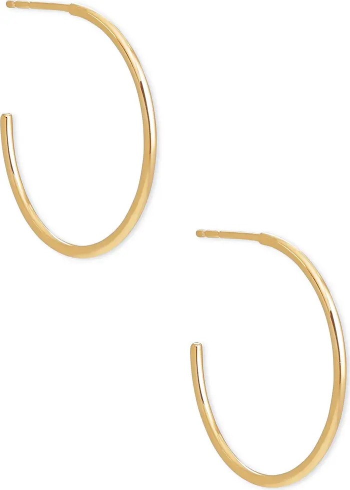 Kendra Scott Keeley 18K Gold Vermeil Small Hoop Earrings | Nordstrom | Nordstrom
