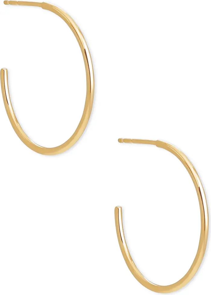 Kendra Scott Keeley 18K Gold Vermeil Small Hoop Earrings | Nordstrom | Nordstrom