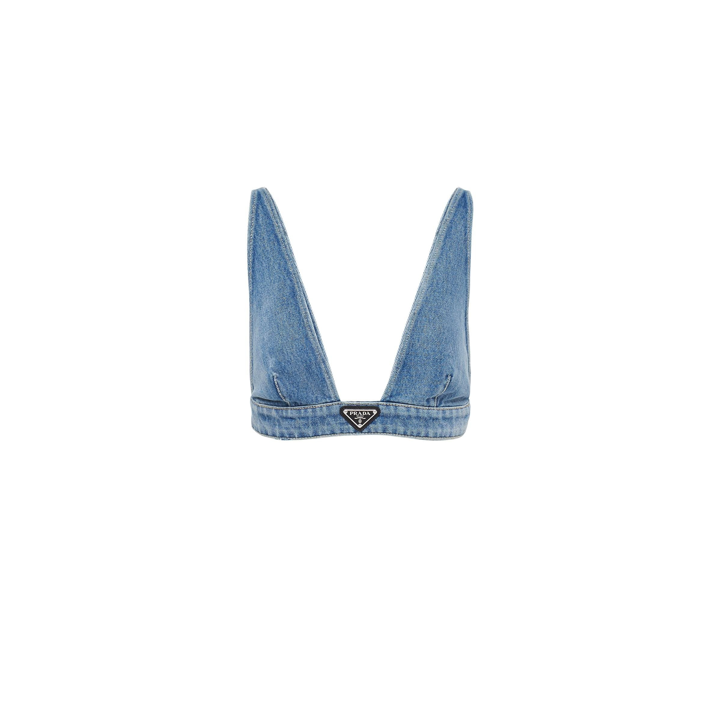 Organic Denim Top Women Navy Size 44 | THE YES