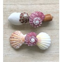 Shell Hair Clip Barrette Ocean Under The Sea Hairstyle Beach Wedding Mermaid Costume Hawaiian Luau Surfer Girl Music Fest Babe Gift | Etsy (US)
