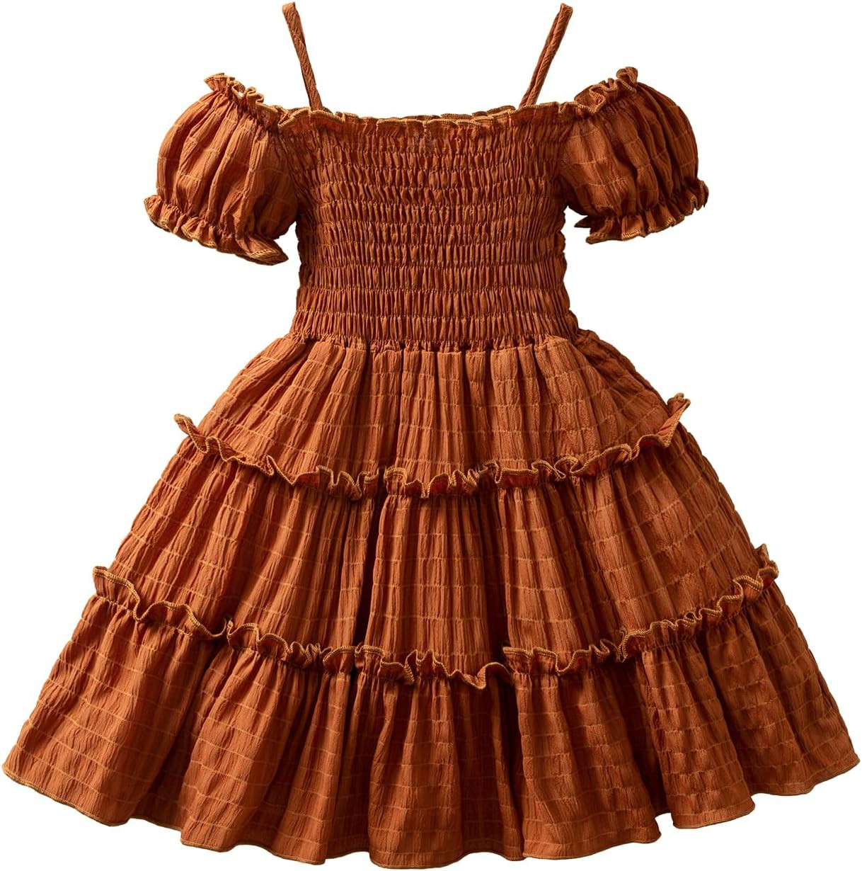 NNJXD Little Girl Floral Dress Princess Girls Casaul Printed A-line Sundress | Amazon (US)