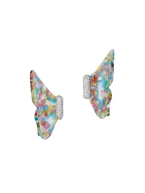 Crystal & Acetate Butterfly Earrings | Saks Fifth Avenue
