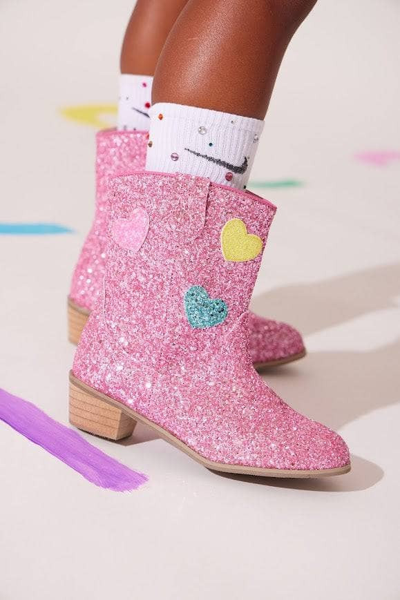 Glitter Love Cowboy Boots 9C (25) | Lola + The Boys