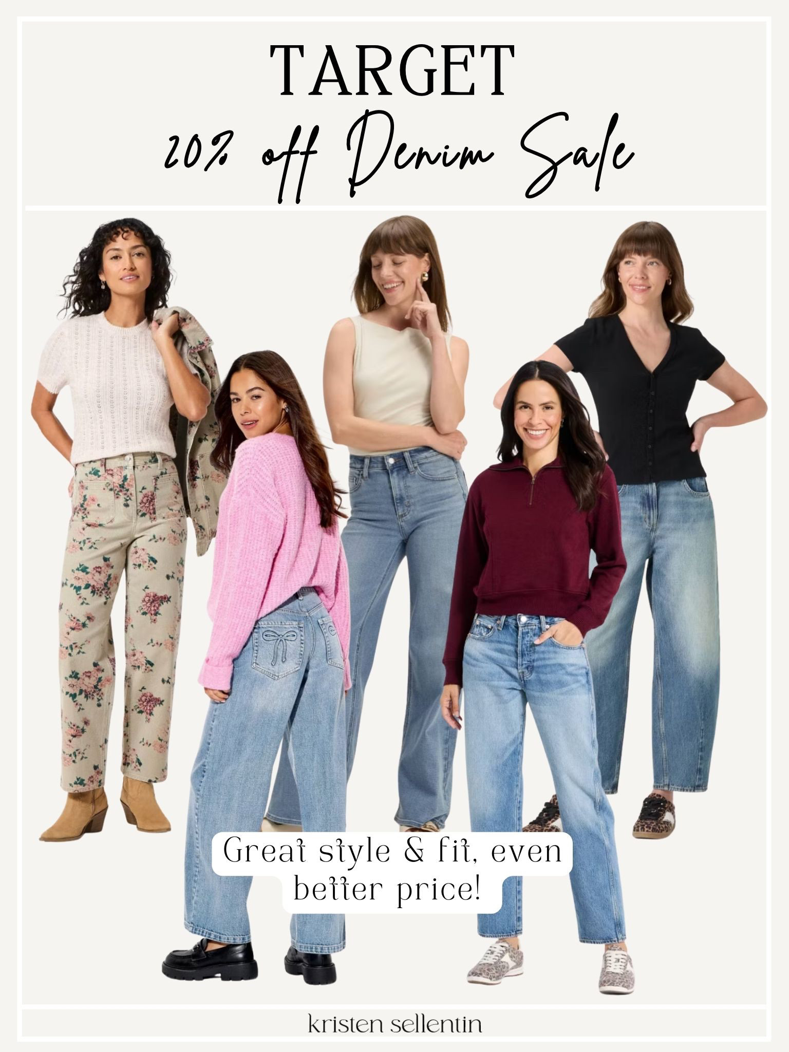 20% off denim sale @ Target this week! 

 

#LTKmomlife #LTKSaleAlert #LTKWorkwear