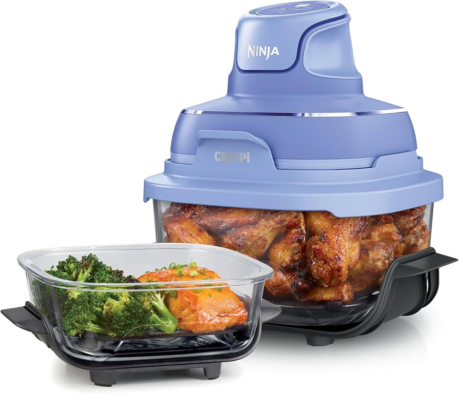 Ninja | Air Fryer | Crispi 4-in-1 Portable Cooking System | 4QT & 6 Cup Glass Containers, Crisper... | Amazon (US)