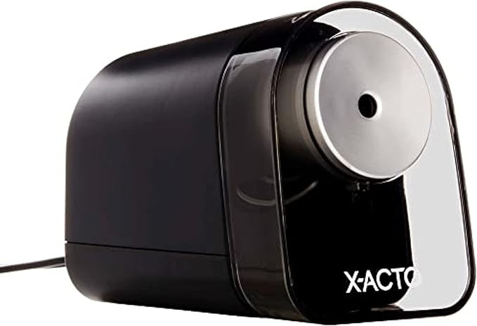 X-ACTO Pencil Sharpener, XLR Electric Pencil Sharpener, Pencil Saver, SafeStart Motor, Black, 1 C... | Amazon (US)