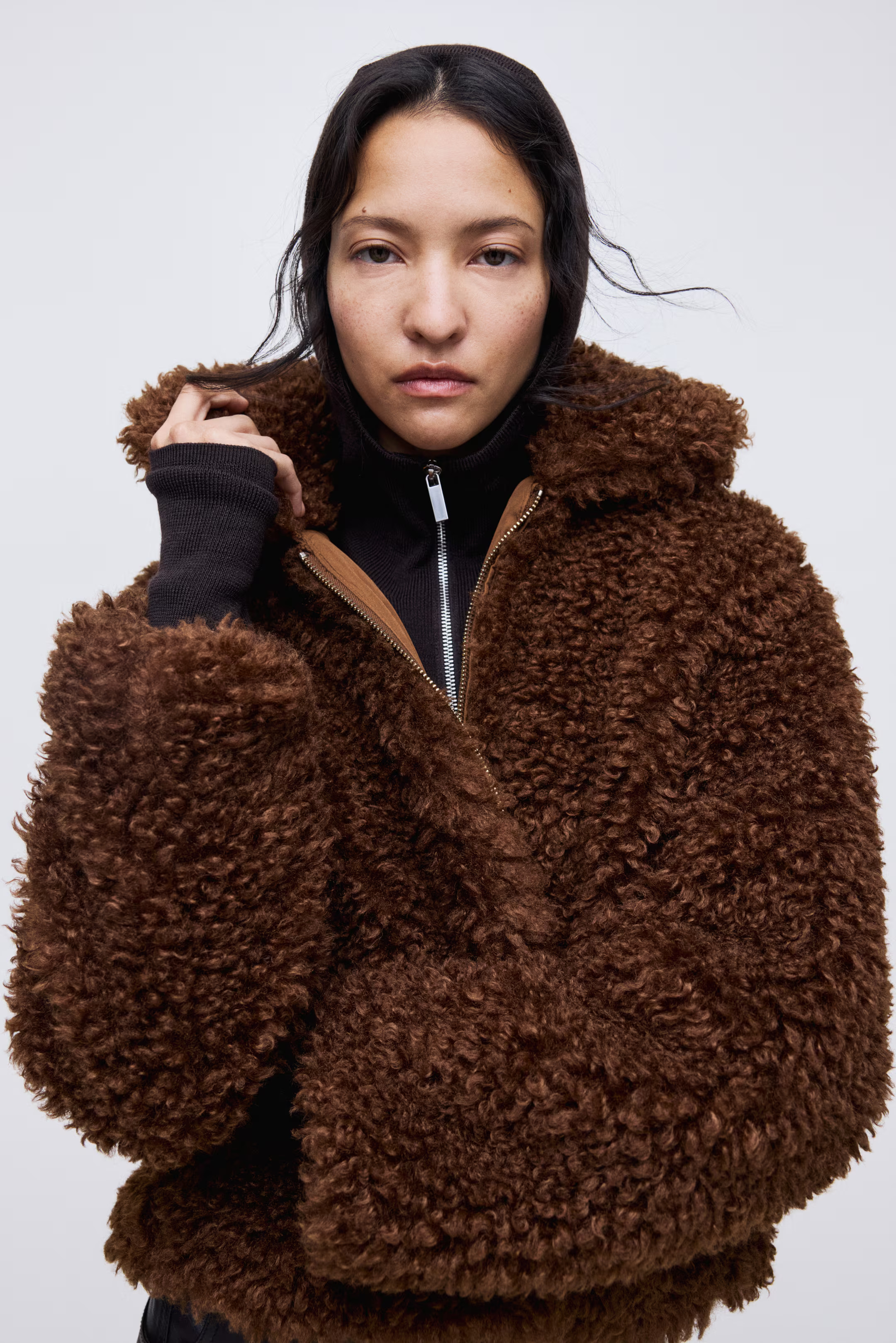 Teddy Fleece Jacket - Dark brown - Ladies | H&M US | H&M (US + CA)