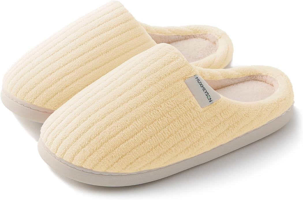 HUXMEYSON Slippers for Women, Warm Memory Foam Comfy House Slippers with Anti-Skid Rubber Sole fo... | Amazon (US)