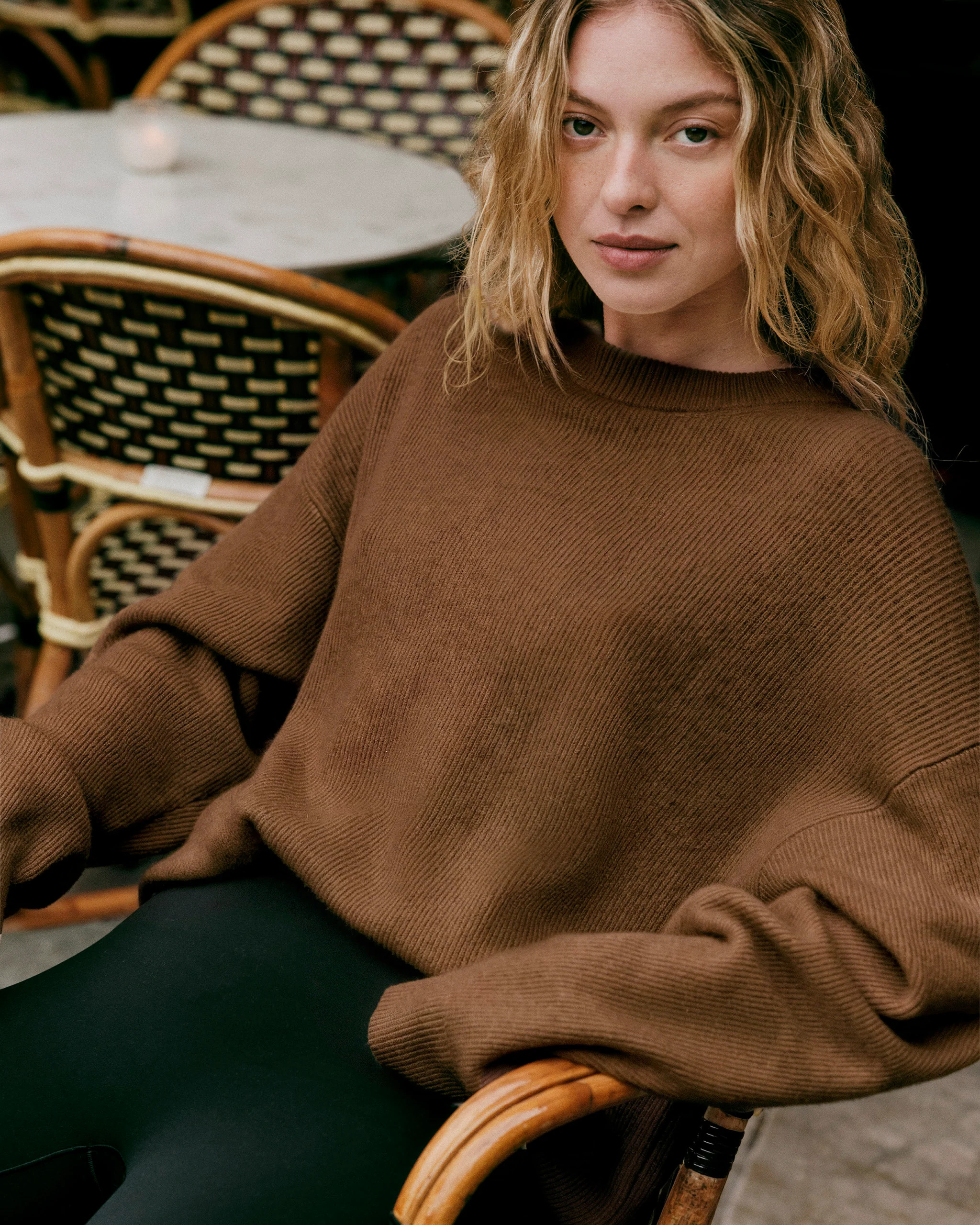 \u00c9milie Cashmere Oversized Rib Crew | Vuori Clothing (US & Canada)
